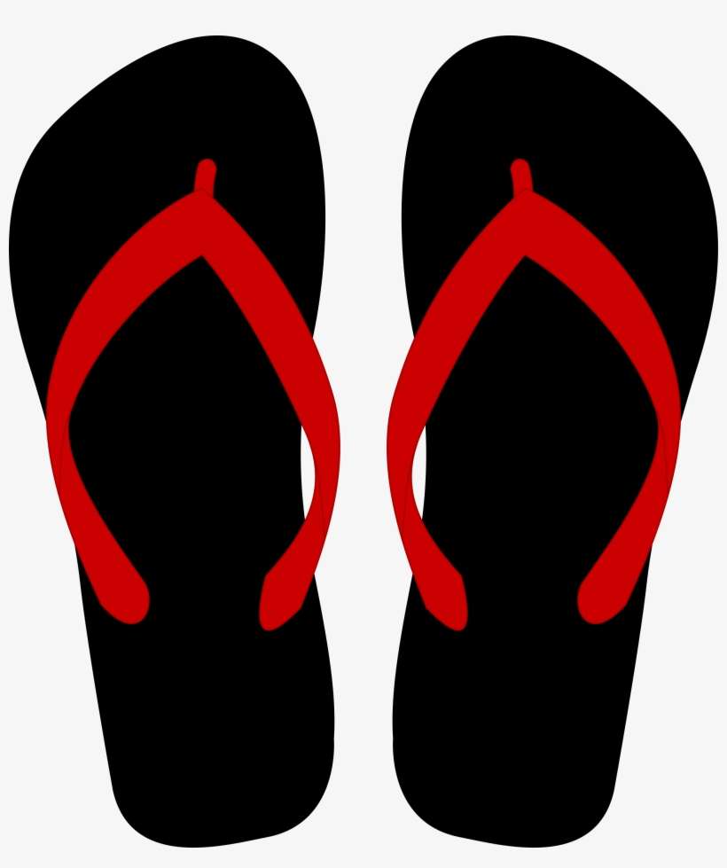 Red Glasses And Flip Flops Hanging On Rope With Clothespins - Flip Flops Png, transparent png download