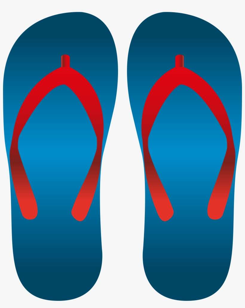 Blue Flip Flops Png Clip Art PNG Image | Transparent PNG Free Download ...