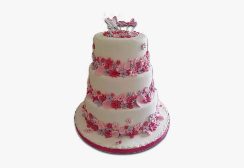 Wedding Cake Wedding Cake Wedding Cake - Tall Birthday Cake Png, transparent png download