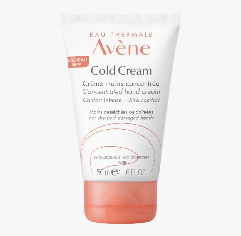 Avène Cold Cream Concentrated Hand Cream - Avène Cold Cream Concentrated Hand Cream 50 Ml 50ml, transparent png download