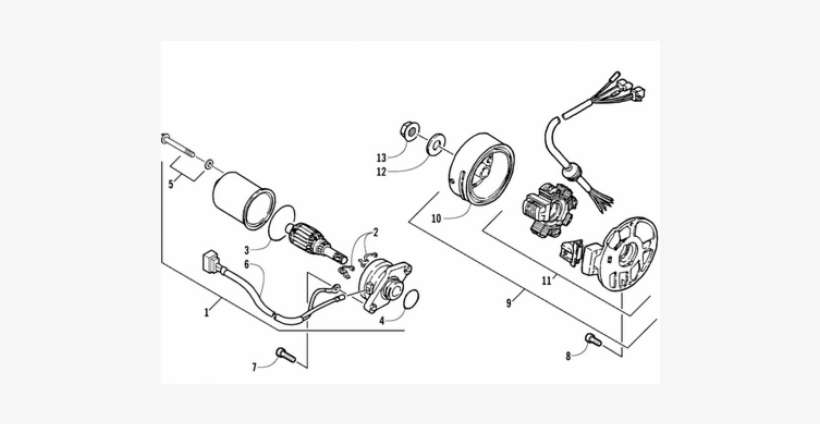 Starting Motor Assy - 5fa-h1800-00, transparent png download