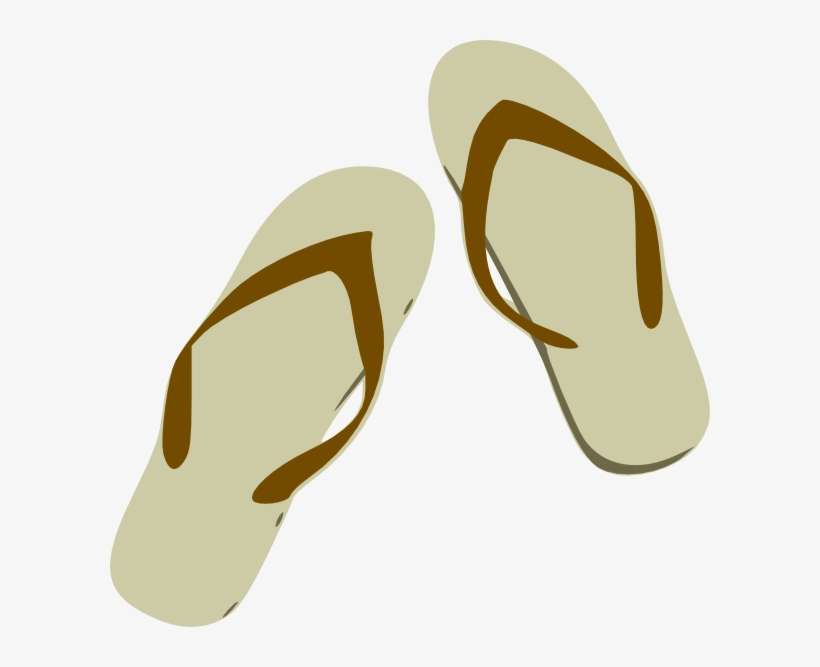 Flip Flops Svg Clip Arts 600 X 587 Px, transparent png download
