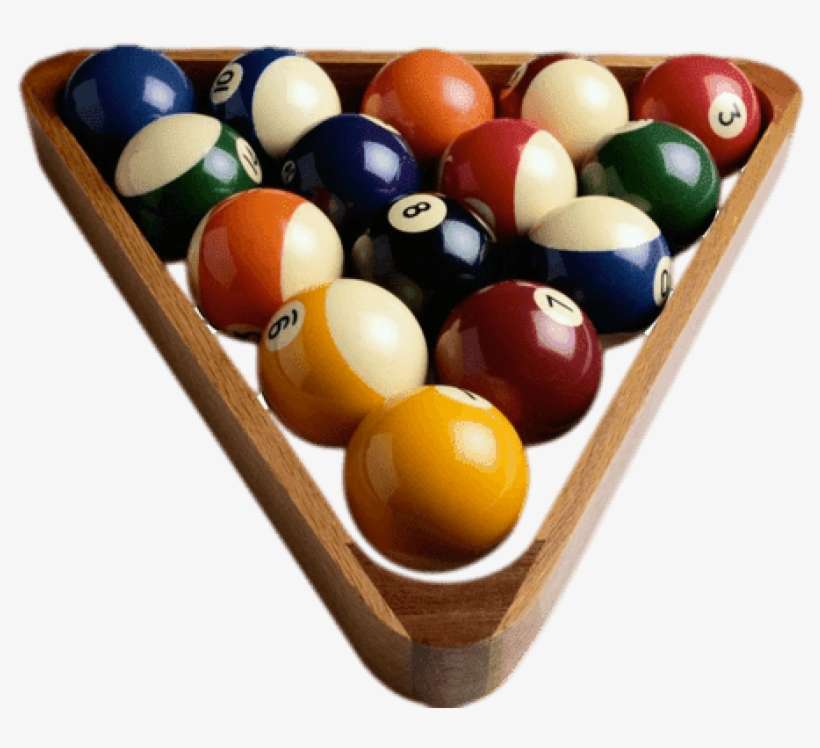 Billiard Balls Triangle - Billiards Png, transparent png download