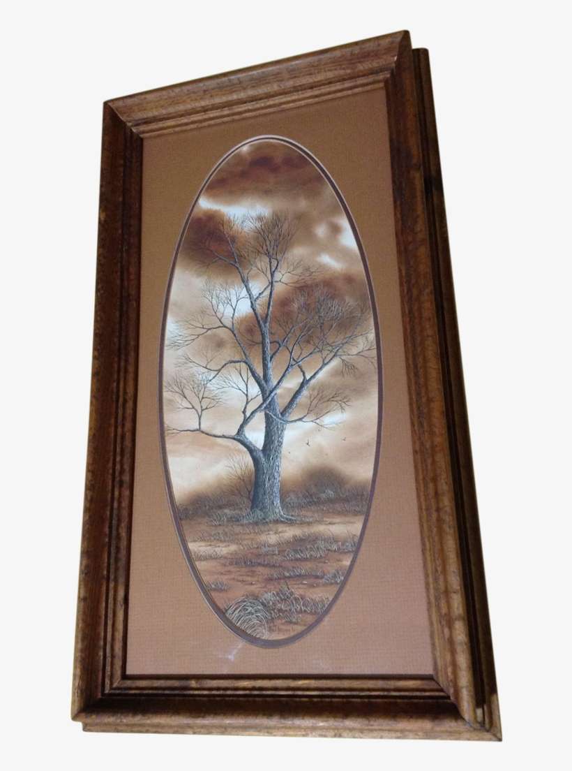 Robin Gregory, Winter Tree On The Plains, Original - Plywood, transparent png download
