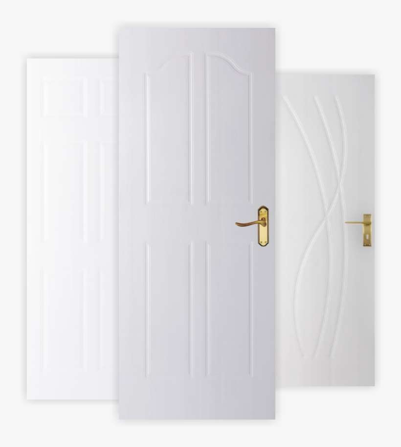 Deep Moulded White Doors - Home Door, transparent png download