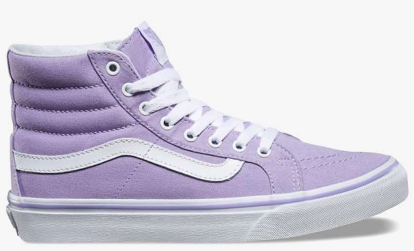 Vans Sk8-hi Zip Lavender/true White - Vans Sk8 Hi Lavender, transparent png download