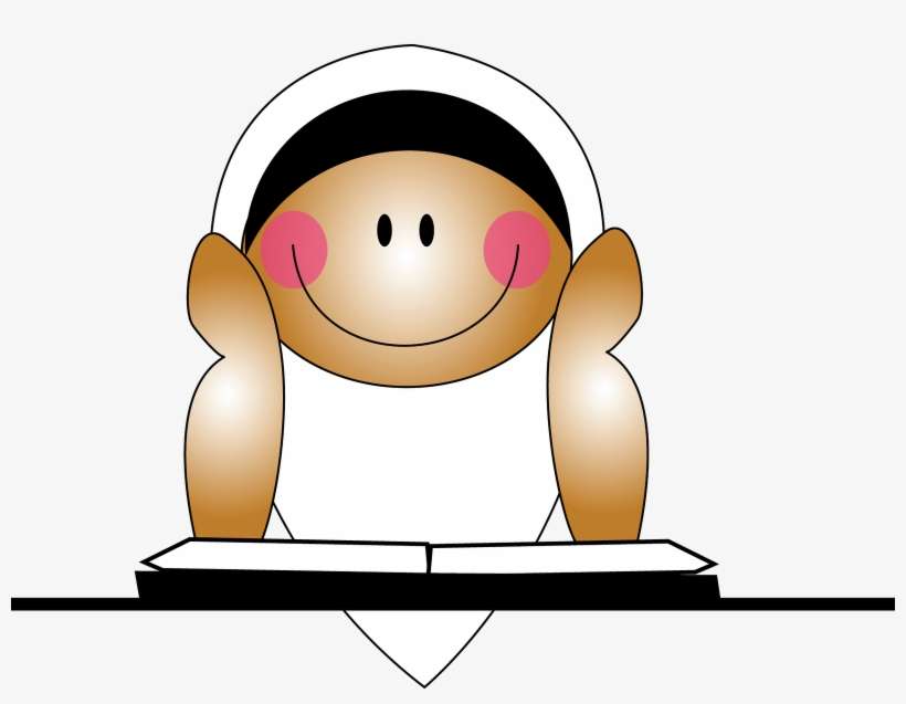Islam Clipart Reading Quran - Muslim Girl, transparent png download
