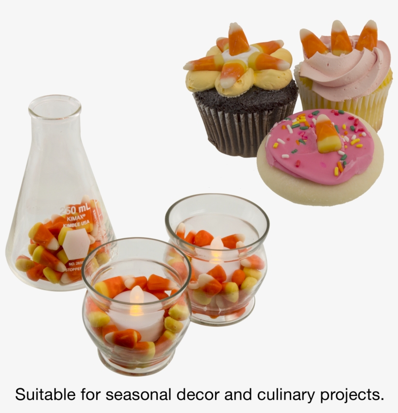 Bag Of Candy Corn - Cupcake, transparent png download