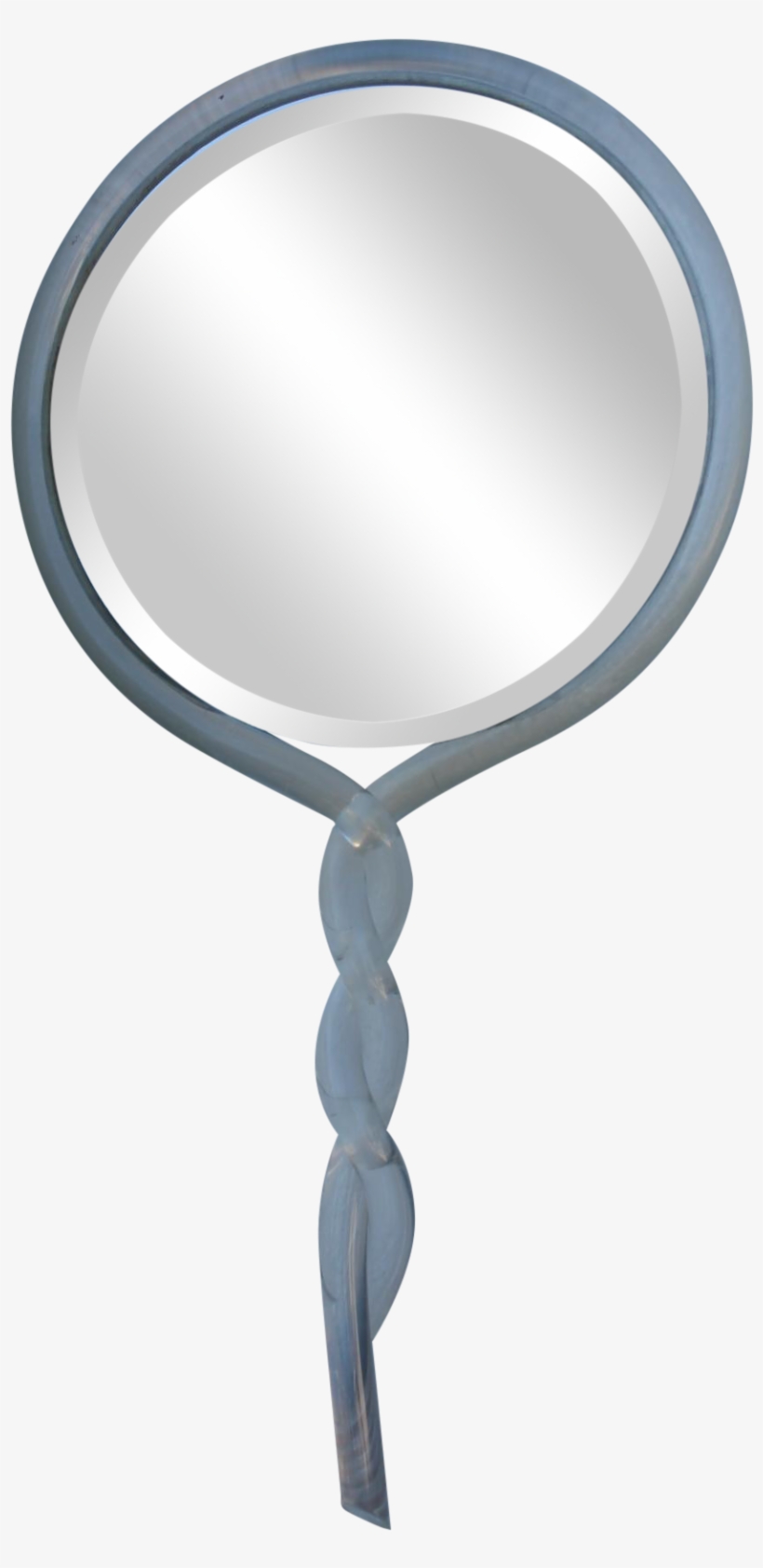 Vintage Lucite Hand Mirror Chairish - Transparent Hand Held Mirror Clipart, transparent png download