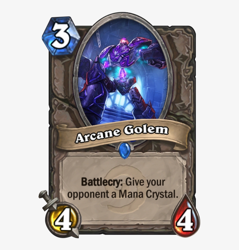 Arcane Golem Card - Hearthstone Card, transparent png download