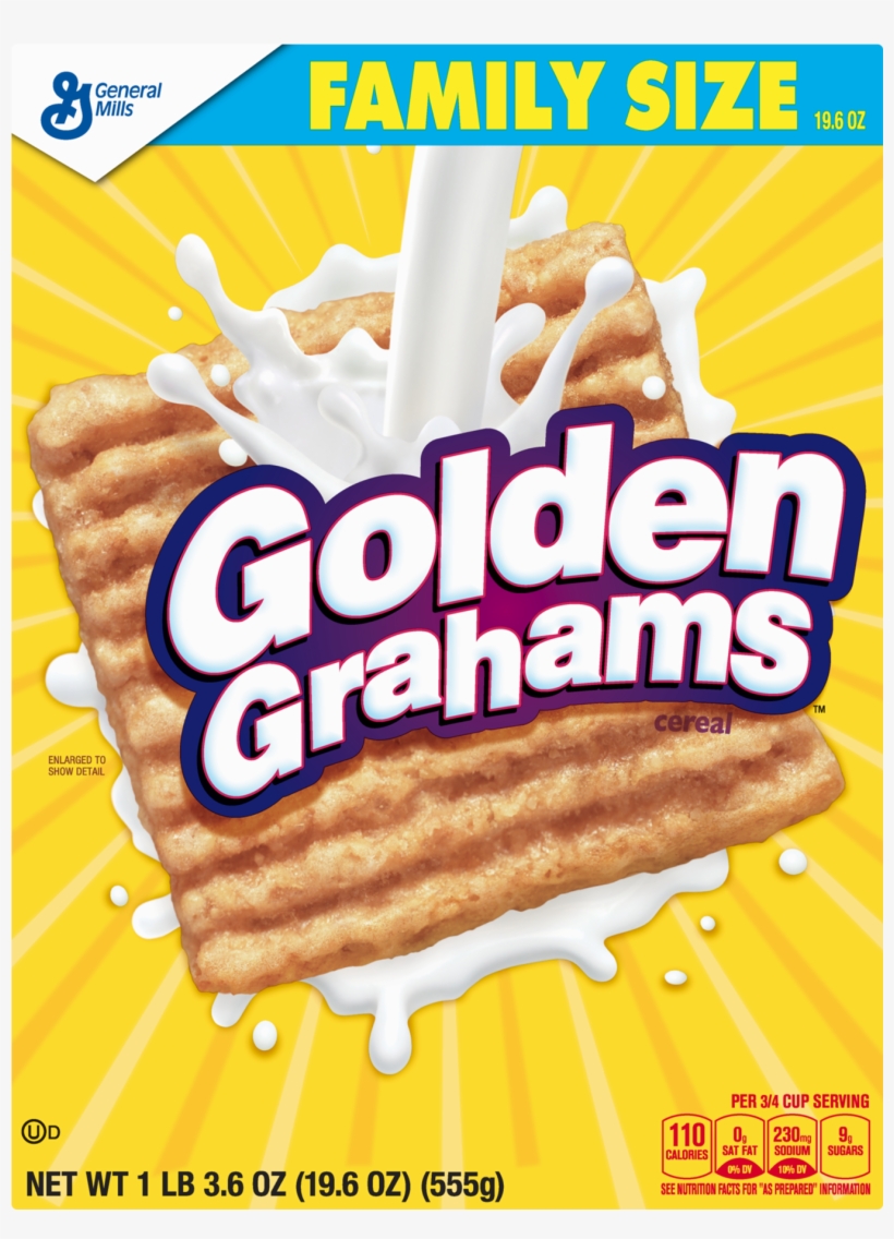 Golden Grahams Breakfast Cereal Family Size Oz Box - Breakfast Cereal, transparent png download
