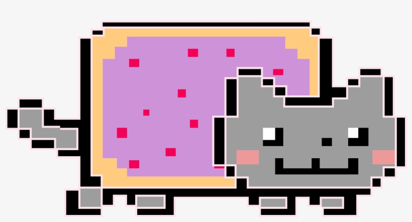 The Space Pop Tart - Nyan Cat Clipart, transparent png download