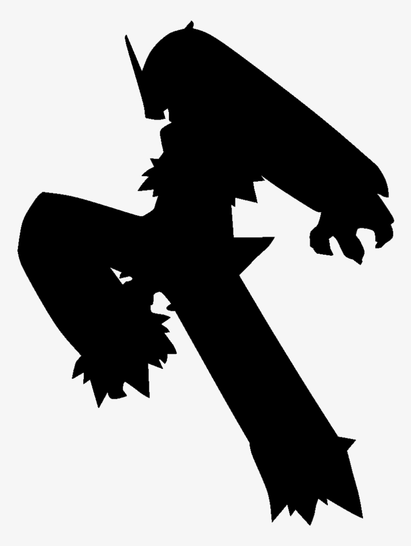 32kib, 790x1010, Notblaziken - Pokemon Silhouette Png, transparent png download