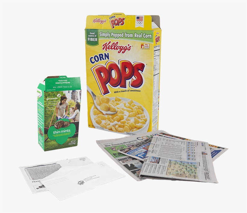 Cereal Box And Newspaper - Snack, transparent png download