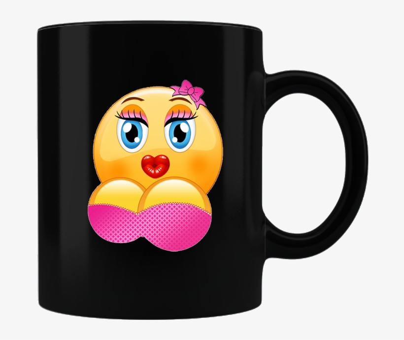 Sexy Emoji Coffee Mug - Emoji, transparent png download