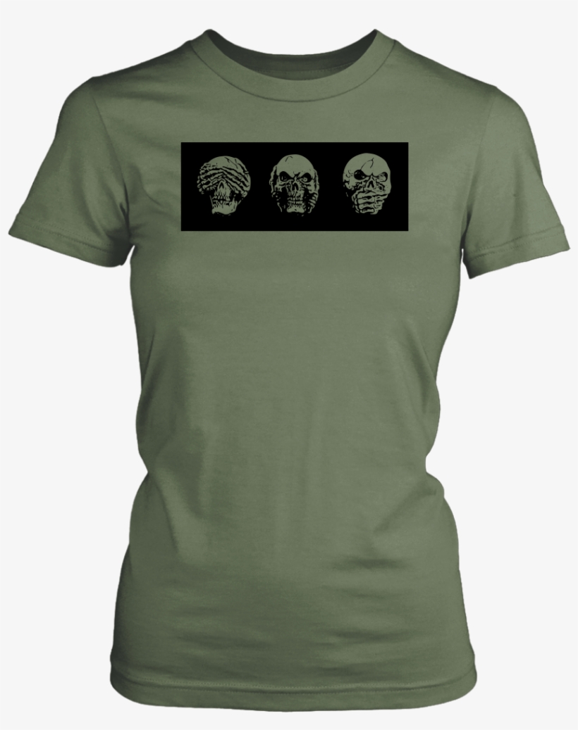 Skull No Evil Tee - T-shirt, transparent png download