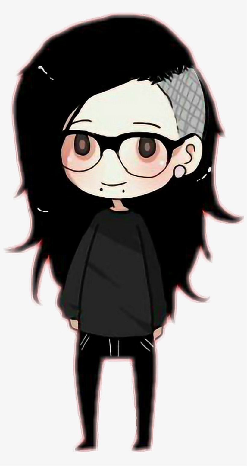 Skrillex Sticker - Skrillex Chibi, transparent png download