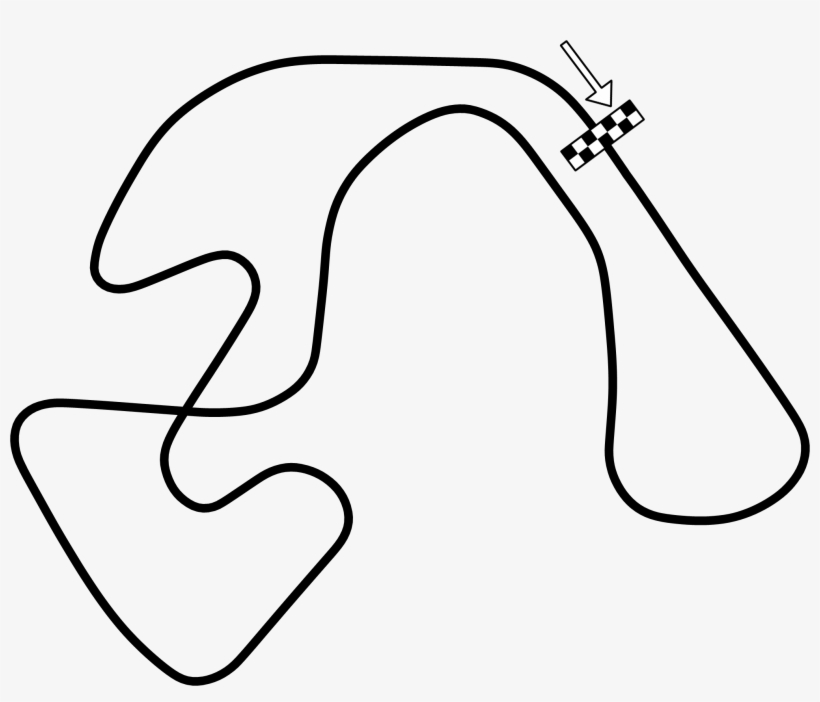 Ahvenisto Race Circuit - Line Art, transparent png download