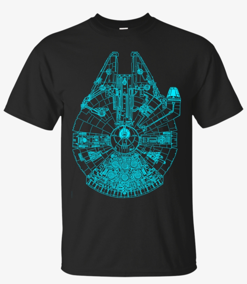 Star War -blue Millennium Falcon T Shirt - Millennium Falcon Canada Shirt, transparent png download