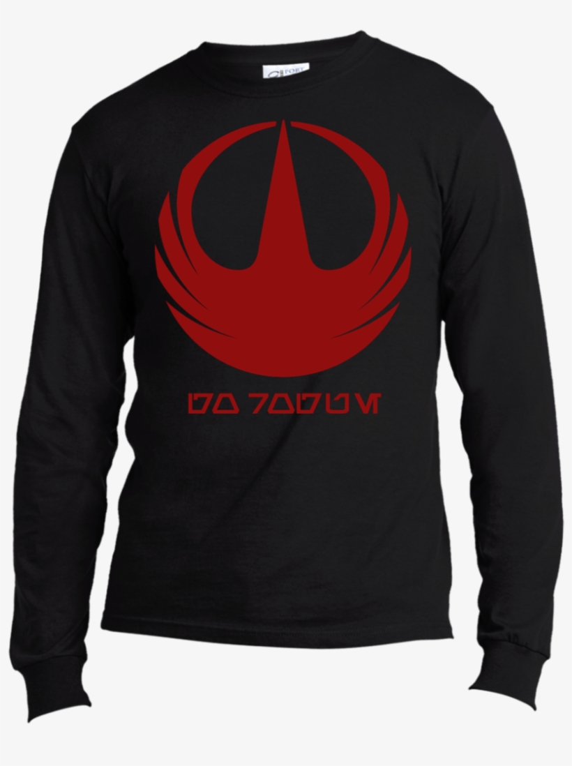 Rogue One Red Logo Long Sleeve Made In The Us T-shirt - Yoda Seagull T Shirt, transparent png download