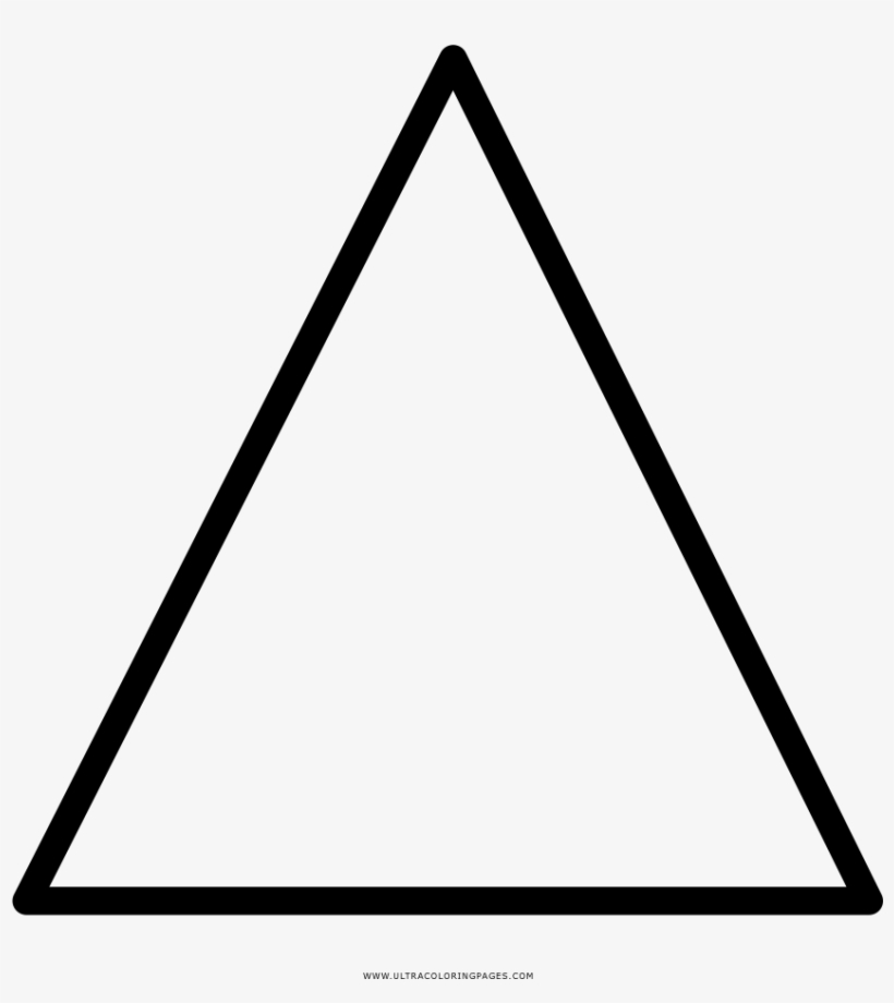 Triangulo Desenho - Desenho De Triangulo Para Colorir, transparent png download