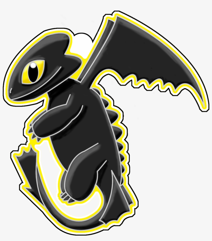 Toothless Badge/keychain - Illustration, transparent png download