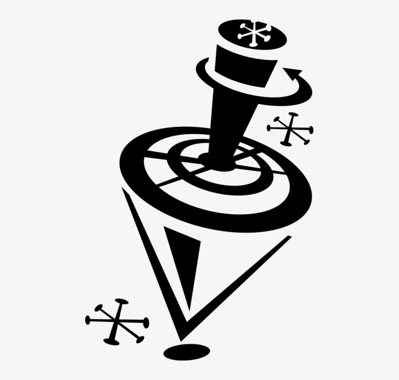 Hanukkah Dreidel Vector Image Illustration Of Holiday, transparent png download