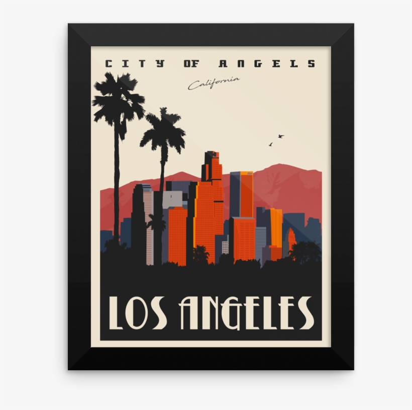 Los Angeles Travel Poster, transparent png download