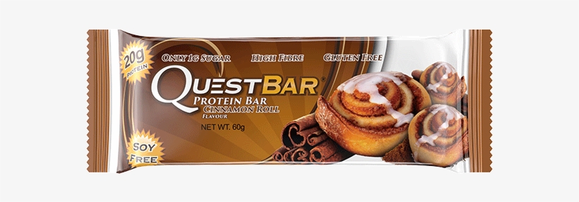 Quest Protein Bar 60g Cinnamon Roll - Quest Bar Cinnamon Roll, transparent png download