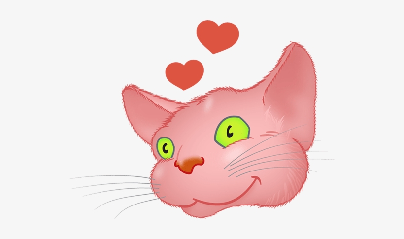 Pink Cat Emoji Messages Sticker-8 - Cat Yawns, transparent png download