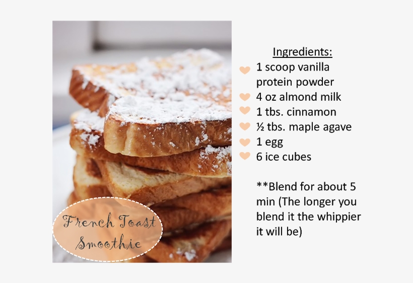 French Toast Smoothie - Toast, transparent png download
