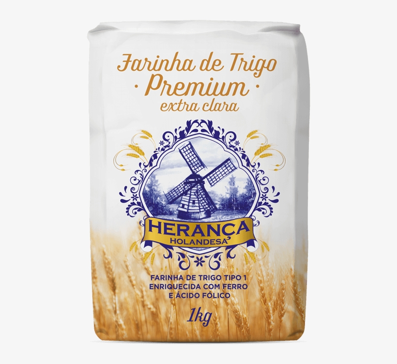 Farinha De Trigo Herança Holandesa Premium 1 E 5kg, transparent png download