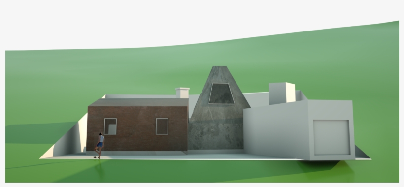Perspective Material Id Image And Perspective Raw Image - Brutalist Architecture, transparent png download