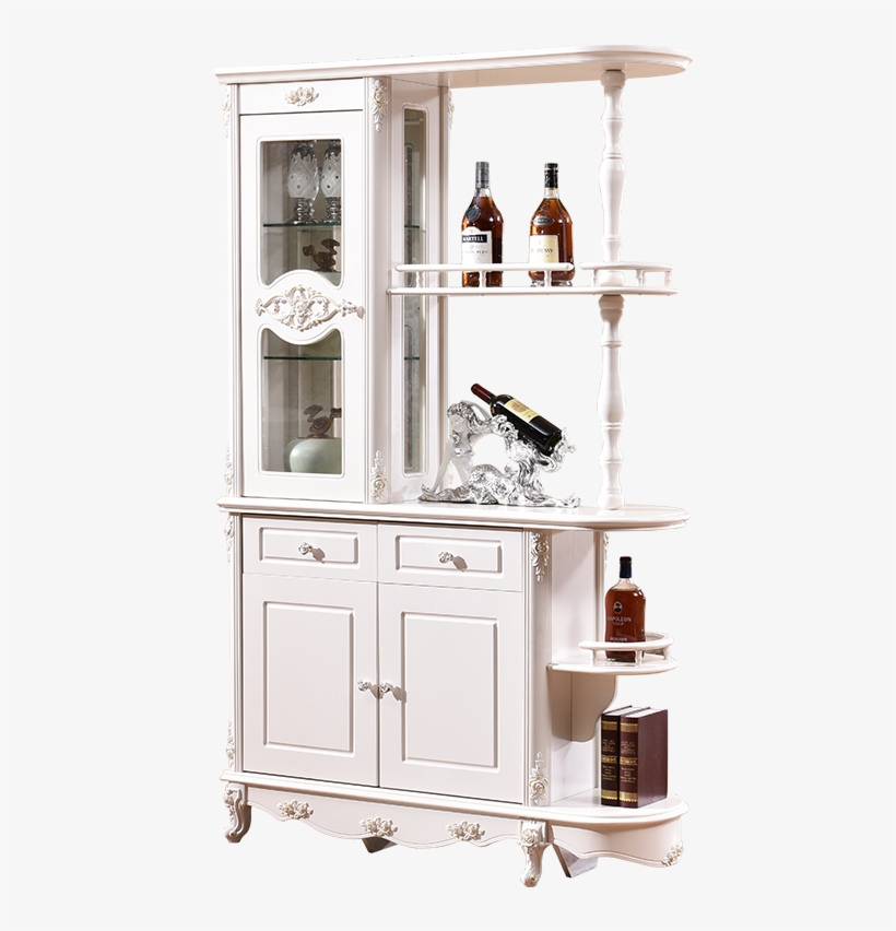 Hand Painted White Decorative Living Room Furniture - China Cabinet, transparent png download
