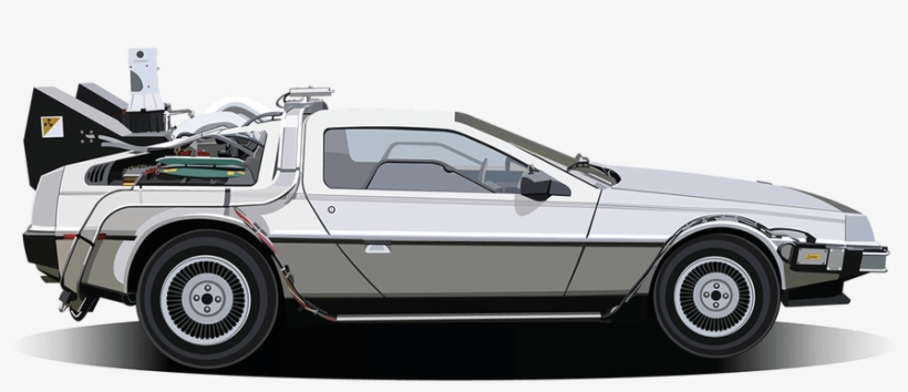 Back To The Future Car Png - Delorean Blueprints Back To The Future, transparent png download