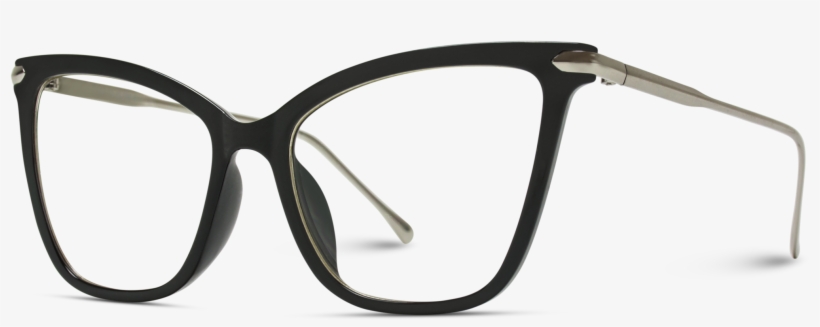 Kinsley Clear Lens Cat Oversized Transparent Glasses - Glasses, transparent png download
