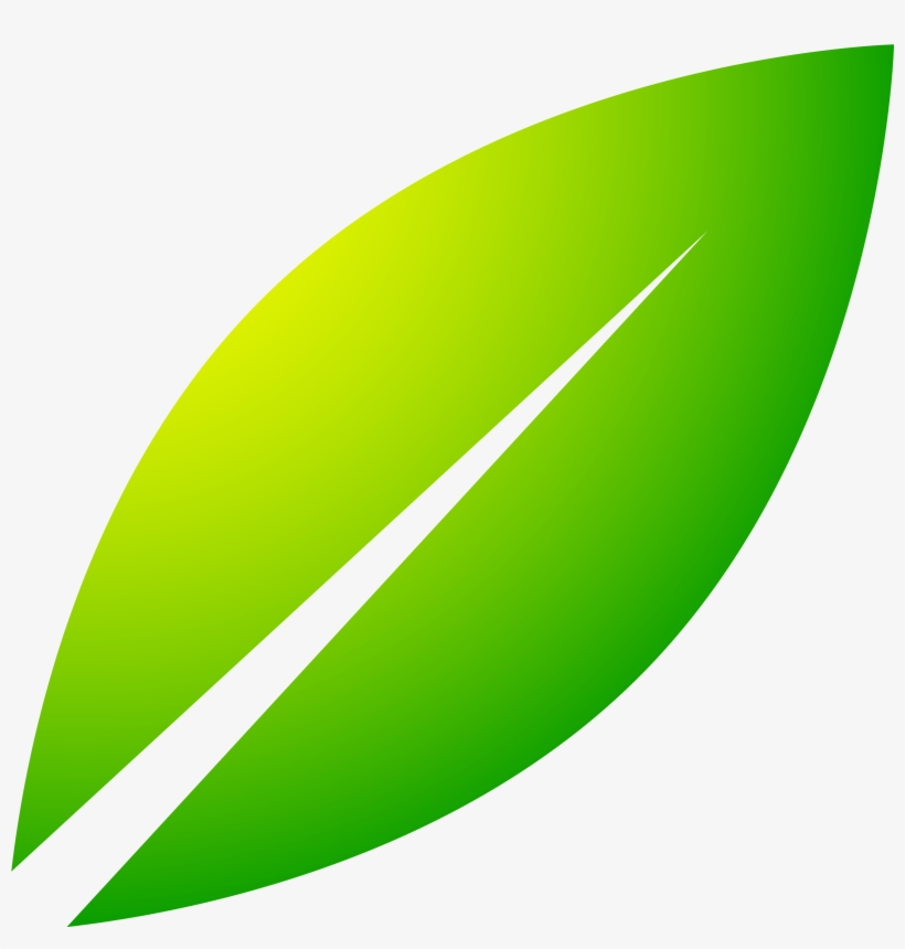 Green Leaf Icon, Silhouette - Graphic Design, transparent png download