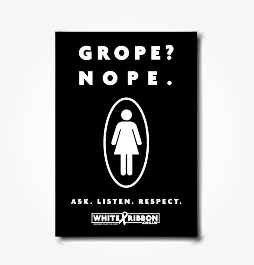 ' 30x Postcards White Ribbon Uk - Sign, transparent png download