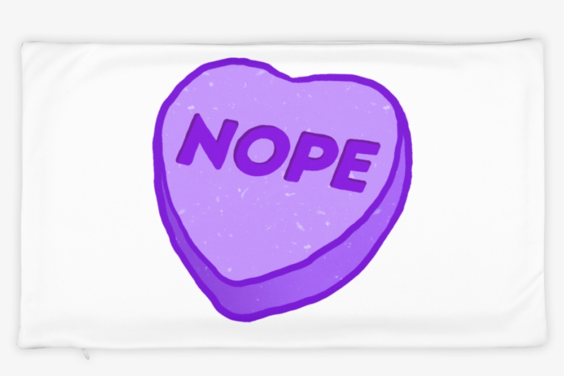 Pillow Case Nope - Heart, transparent png download