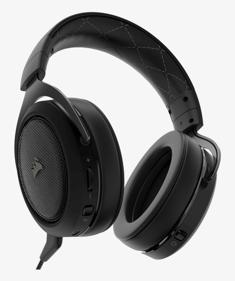 Corsair Hs70 Wireless Gaming Headset With Surround - Corsair Hs50 Stereo Gaming Headset Carbon, transparent png download