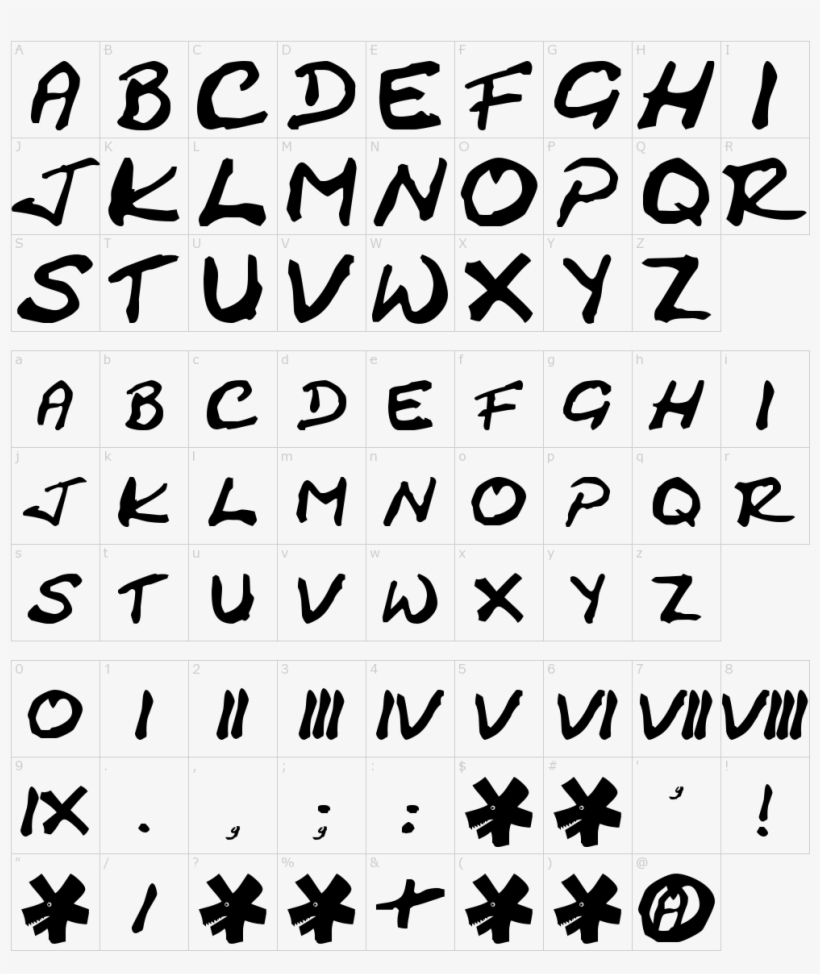 Font Characters - Bonek Viking Nj Mania, transparent png download