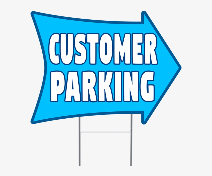 Customer Parking 2 Sided Arrow, transparent png download