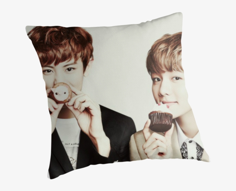 Chanyeol And Baekhyun By Satanscookiecat - Cushion, transparent png download