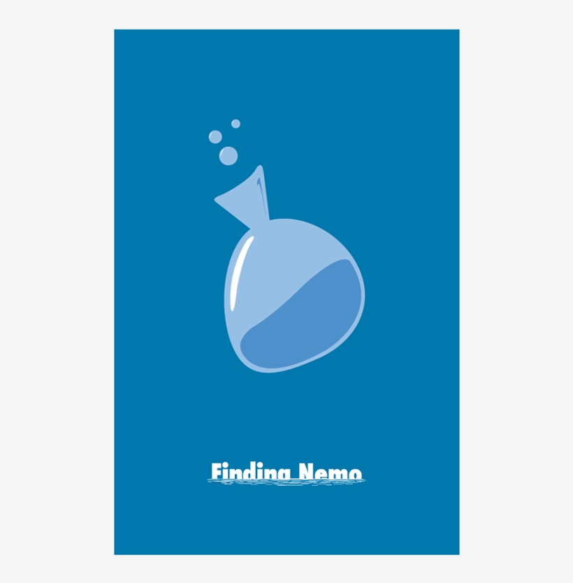 Pixar Minimalist Movie Posters By Adam Thompson -finding - Graphic Design, transparent png download