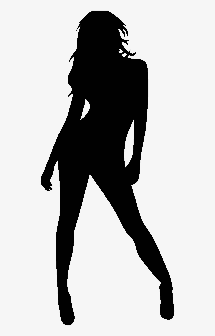 Stripper With Pole Decal Sticker Striptease Strip Dancer - Girl Shadow Clipart, transparent png download