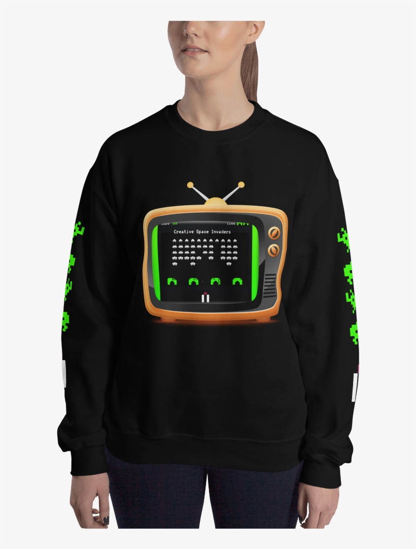 Load Image Into Gallery Viewer, Creative Space Invaders - T-shirt, transparent png download