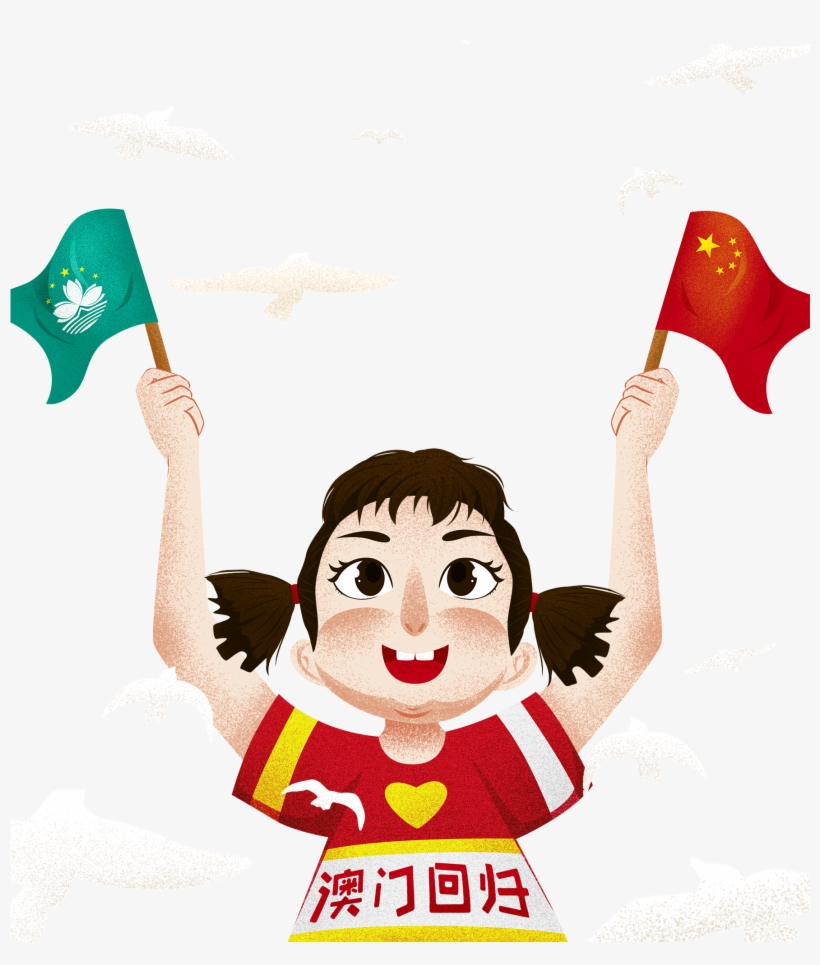 Cartoon Illustration Hand Drawn Flag Png And Psd - Cartoon, transparent png download