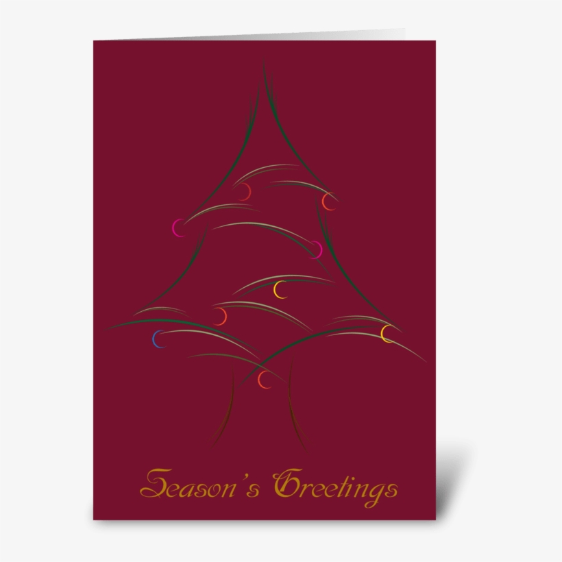 Whispy Christmas Tree - Christmas Card, transparent png download
