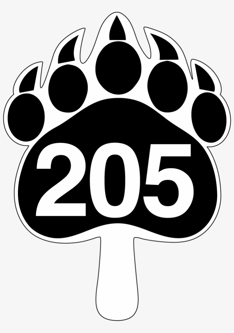 Bear Paw Pad Shaped Numbered Paddles Hand Fans - Circle, transparent png download
