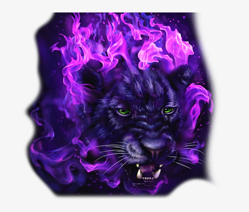 720 X 617 5 - Panther Head In Flames, transparent png download